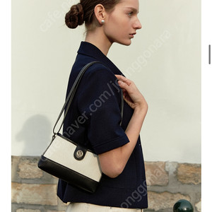 (새상품) 드파운드 town bag 미니크로스백 herringbone ivory