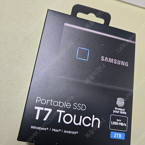 [미개봉] 삼성 Portable SSD T7 Touch 2TB (33만) / 정품 / 박스 그대로