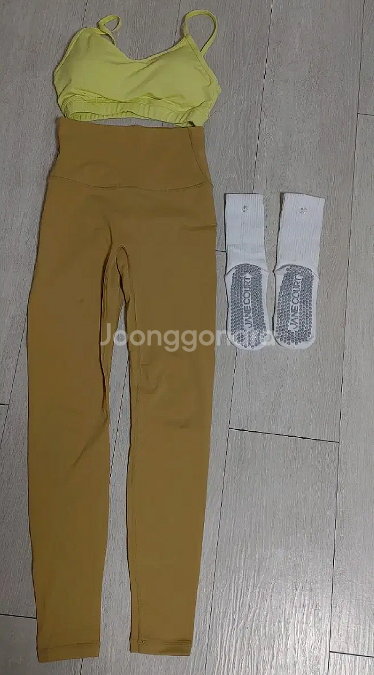 제인코트 요가 필라테스 복(브라탑+레깅스+삭스)--0