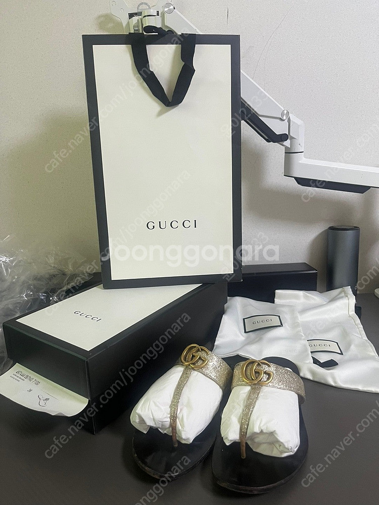 구찌 GUCCI 정품 슬리퍼 쪼리 38사이즈(240-2...--0