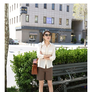 몽또또 테일러드 숏팬츠 크림. 브라운 s