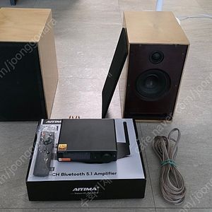 (가격인하) PC-fI 풀세트 (스피커 + 앰프 AIYIMA A80 + 스피커 케이블)
