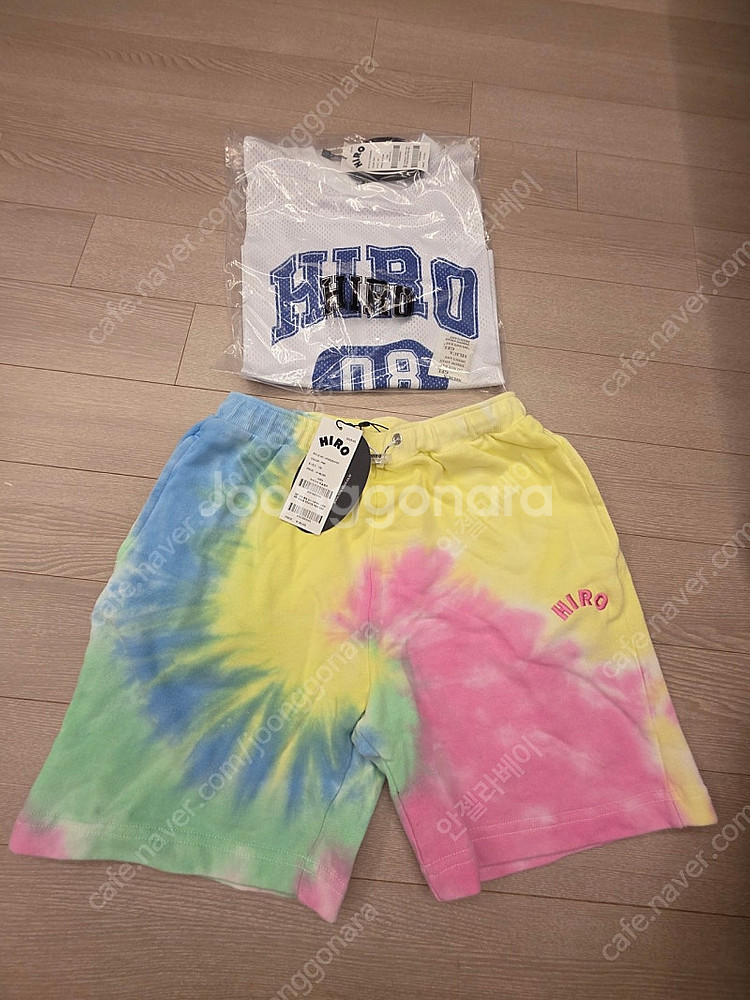 히로 블랭크 메쉬 져지 + 타이다이 하프팬츠--0