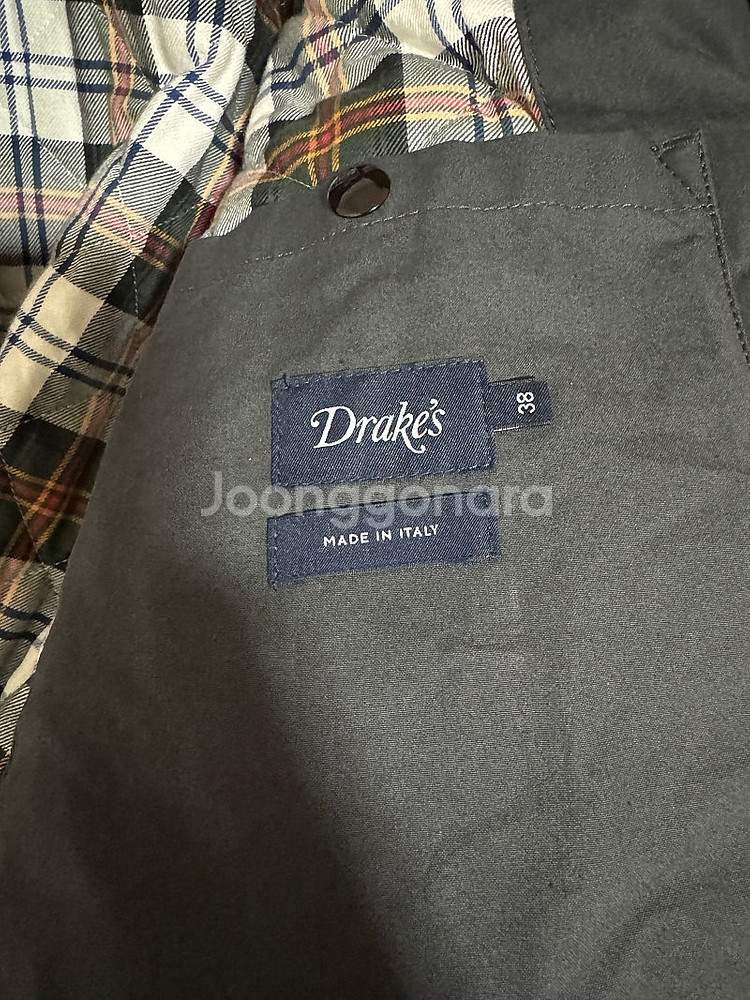 드레익스 네이비 왁스드 커버올 자켓 38사이즈--4