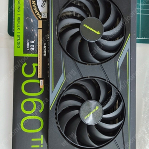 만리 MANLI 지포스 RTX 5060 Ti Nebula D7 8GB