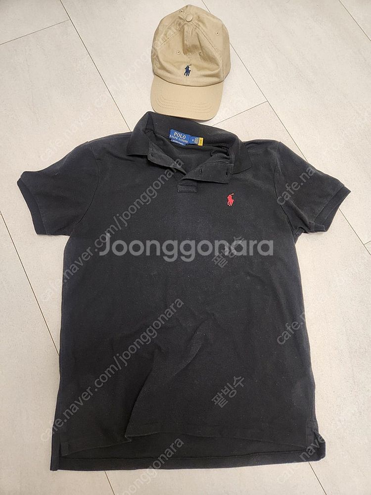 폴로 모자(베이지색) 1.5만, 폴로 반팔 카라티 M ...--0