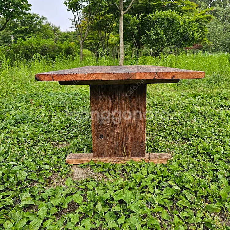 100년이상된 올드오크 빈티지 고재 커피테이블--5