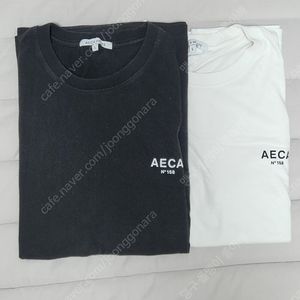 2pack 에이카화이트 반팔 티셔츠