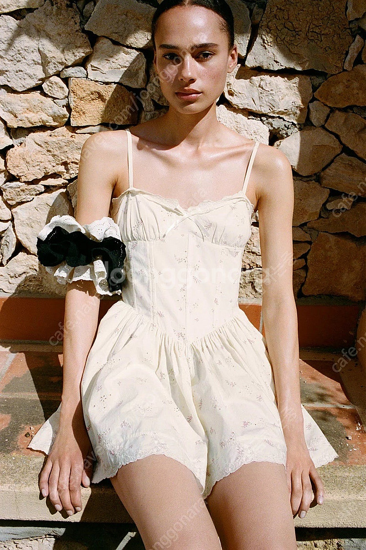 zara 자라 플라워 프린트 포플린 코르셋 원피스 새상...--0