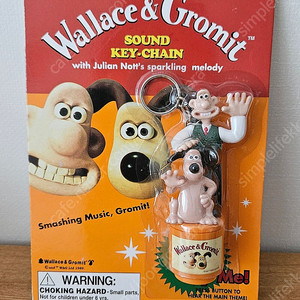 월레스와 그로밋 사운드 키체인 wallace & gromit