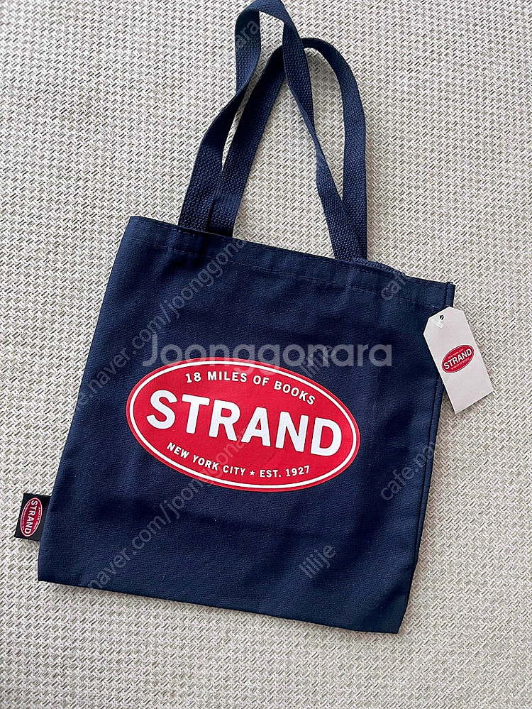 스트랜드 북스토어 에코백 네이비 strand books...--0