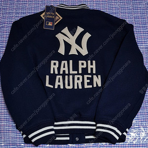 [L,XL] 폴로 x MLB 24FW 뉴욕 양키스 바시티 울 자켓 팝니다.