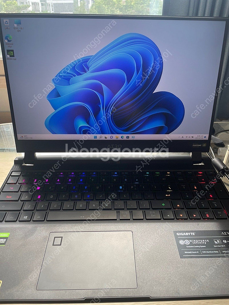 기가바이트 AERO 15 게이밍 노트북 i7 3070--1