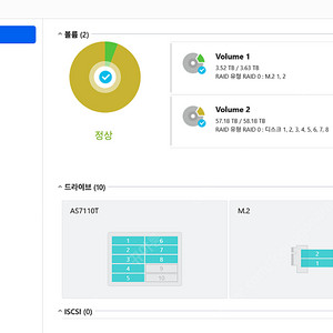 nas as7110t 나스 xeon 24gb 64tb 10베이 팝니다.