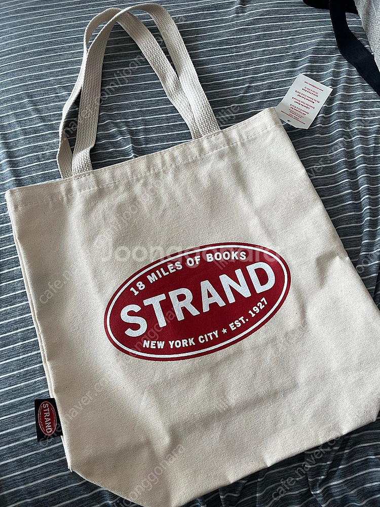 스트랜드 북스토어 에코백 화이트 strand books...--0