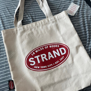 스트랜드 북스토어 에코백 화이트 strand bookstore