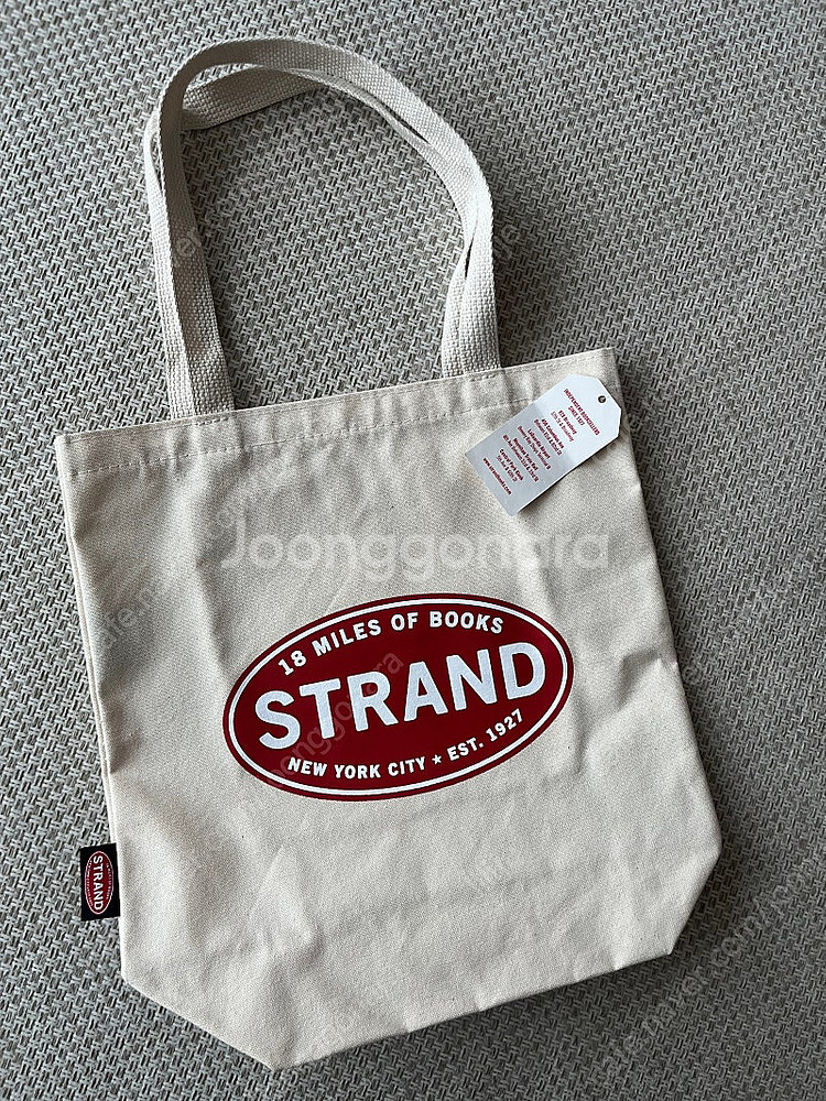 스트랜드 북스토어 에코백 화이트 strand books...--1