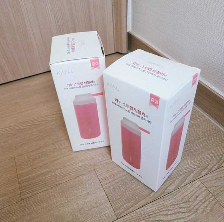 (미개봉)카누 텀블러 3박스+틴케이트 1박스--6