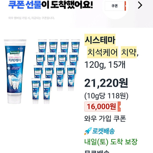 시스테마 치석케어치약 15개(택포17,000원) gs25반값택배