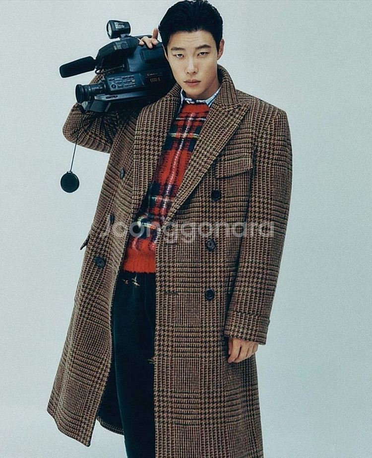 폴로 랄프로렌 이태리 류준열 트위드 글렌 플레이드 폴로...--0