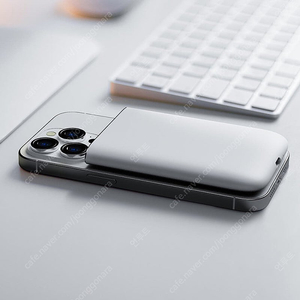 맥플러스 스태틱 맥세이프 보조배터리 5000mAh / 화이트