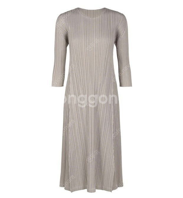 플리츠플리즈 멜로우 원피스 그레이지 4--0