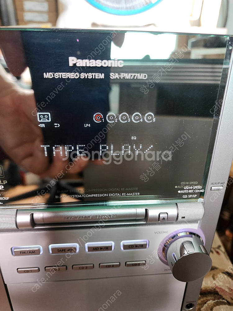 파나소닉 SA-PM77MD 엠디 오디오 팝니다.--2