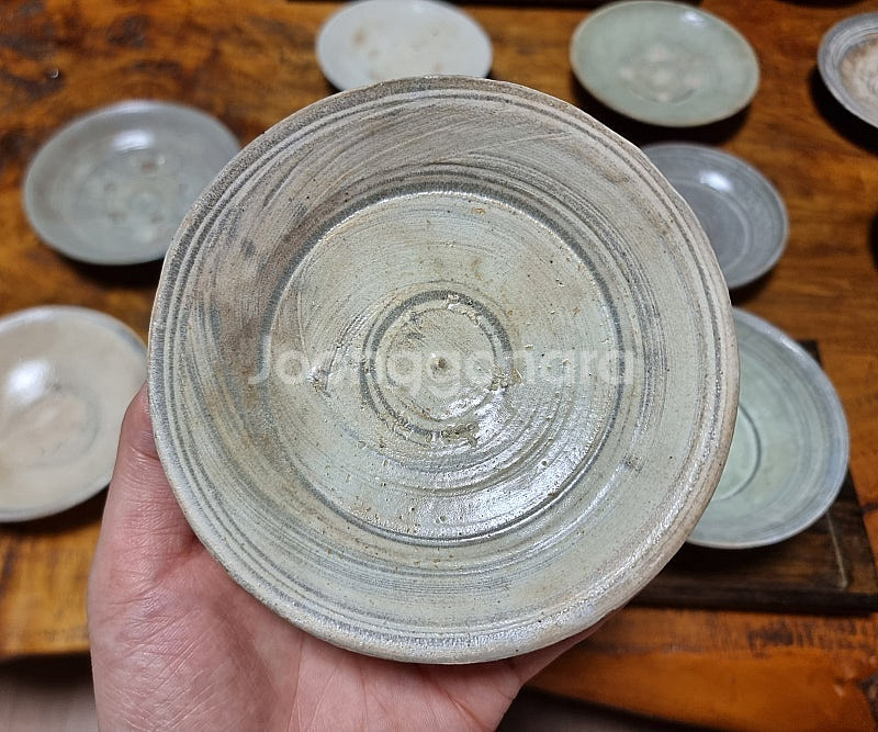 고미술품 조선시대 초기 분청사기 계룡산 학봉리 평잔--1