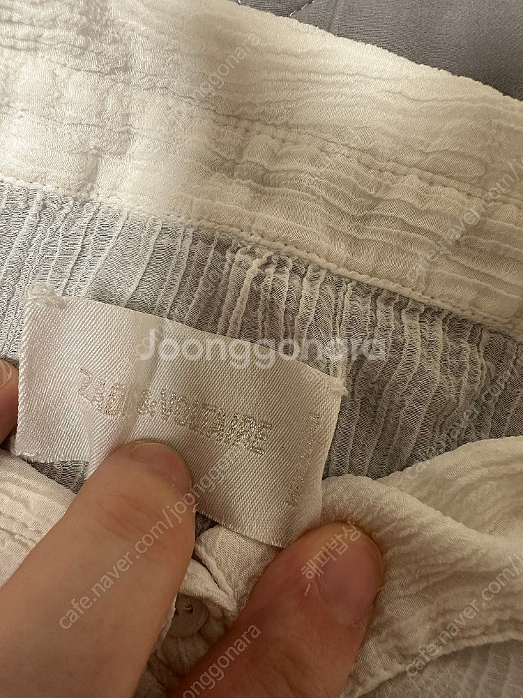 쟈딕앤볼테르 정품 화이트 crepon 튜닉원피스 s사이...--3