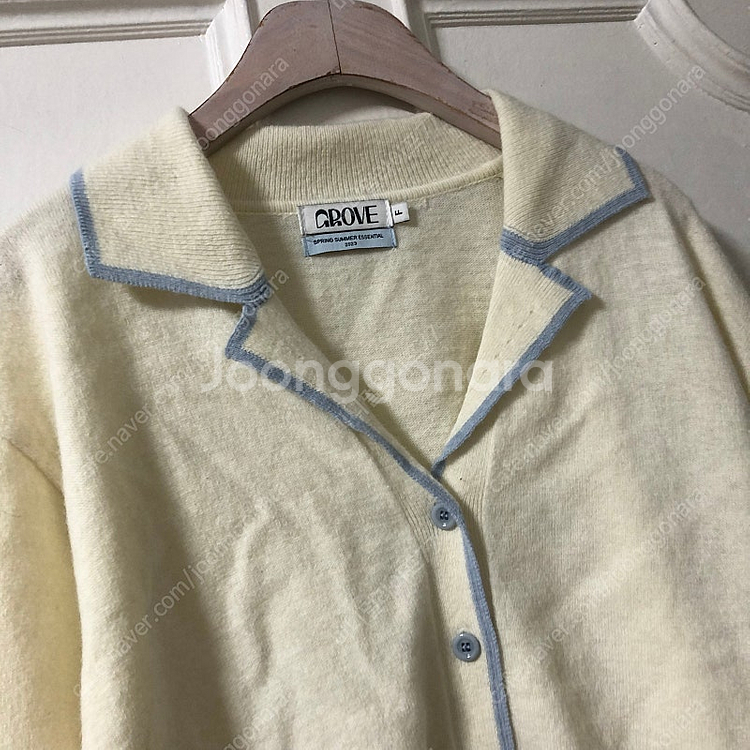 그로브 23년 grove 마가렛 카라 가디건 올드머니룩...--3