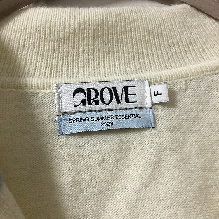 그로브 23년 grove 마가렛 카라 가디건 올드머니룩...--4