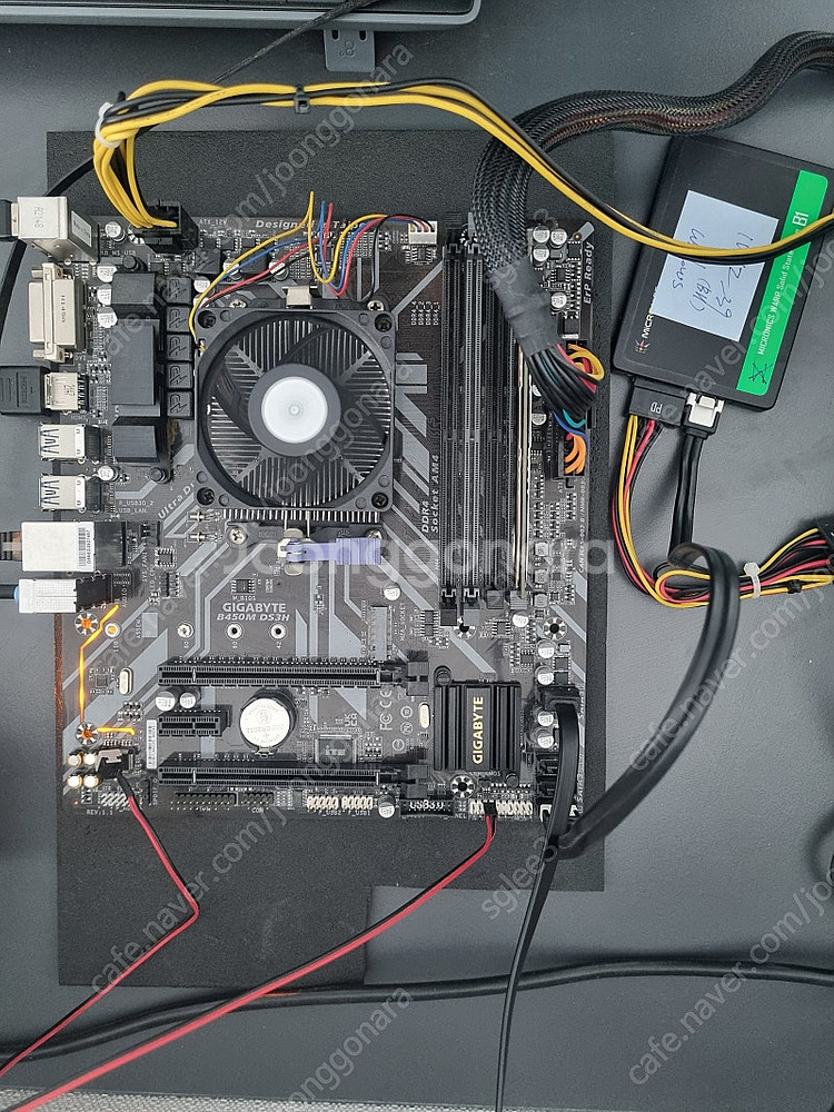 CPU 애슬론 200ge + 메인보드 B450M ds3...--2