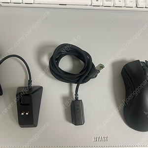 레이저 데스에더 V2 프로 게이밍 마우스 + 충전독(정품) + 연장케이블(정품)