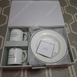 한국도자기 레떼드파리 스넥 머그컵 2종 + 접시 2p (파스타볼)세트