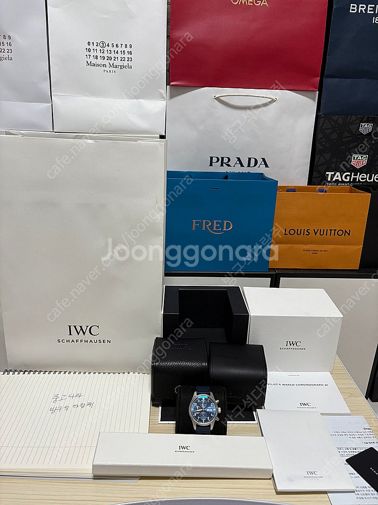 IWC 파일럿 크로노그래프 41 신형 청판시계 풀구성 ...--0