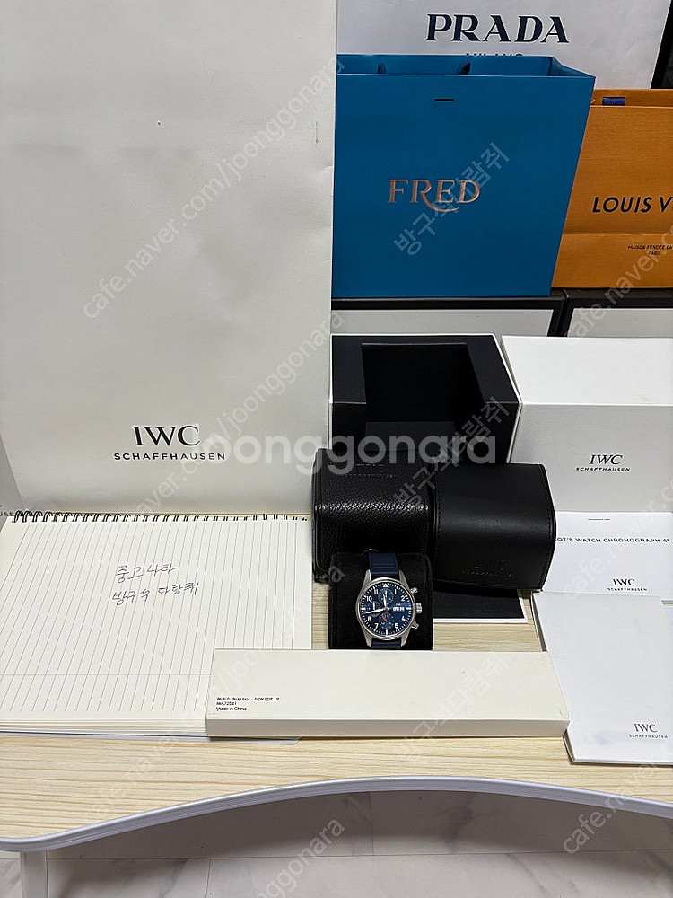 IWC 파일럿 크로노그래프 41 신형 청판시계 풀구성 ...--1