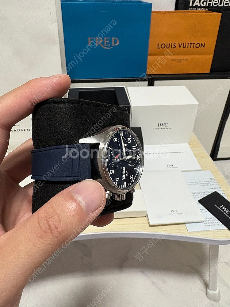 IWC 파일럿 크로노그래프 41 신형 청판시계 풀구성 ...--5