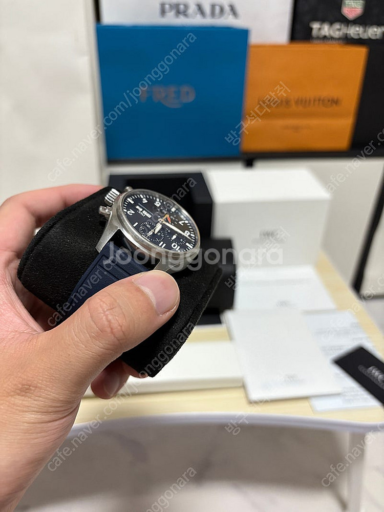 IWC 파일럿 크로노그래프 41 신형 청판시계 풀구성 ...--6