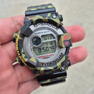 지샥 프로그맨 dw-8200nv 맨인 네이비 카키 카모 커스텀, dw-8200 프로그맨 벨트 시계 판매합니다