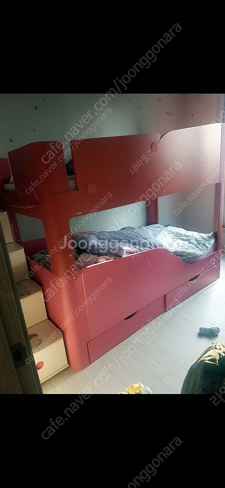 팅클팝2층침대 핑크색 나눔합니다 매트리스포함--1