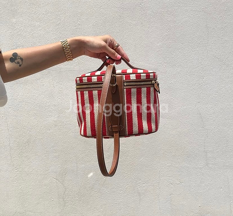 페퍼윤윤 투머치토커 피크닉 백 스트라이프--0