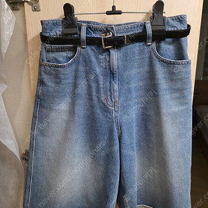 한섬 시스템 벨티드 데님 쇼츠