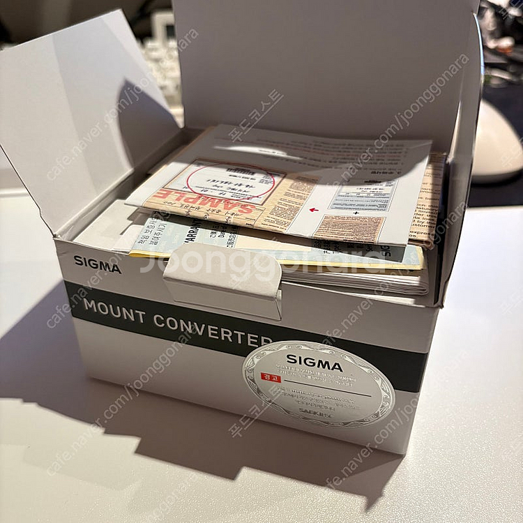 시그마 MC-21 EF-L 마운트 컨버터입니다.--3