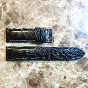 저먼 도마뱀 가죽시계줄 18MM 20MM BLACK