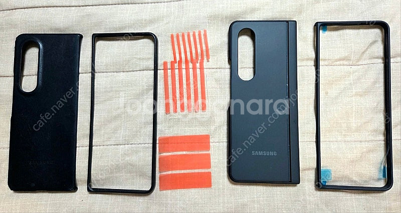 삼성 갤럭시 폴드4 정품 케이스 2종(레더, 스텐딩 일괄 팜--0