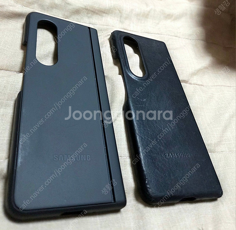 삼성 갤럭시 폴드4 정품 케이스 2종(레더, 스텐딩 일괄 팜--2