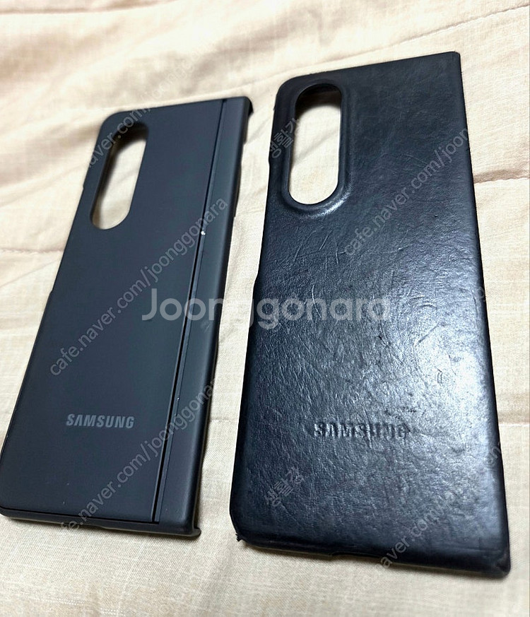 삼성 갤럭시 폴드4 정품 케이스 2종(레더, 스텐딩 일괄 팜--3