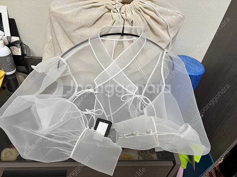 백합 저고리 블라우스 M(백색지 K-dress)--1