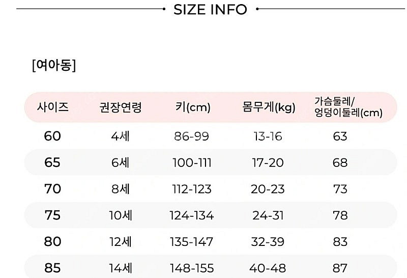 오르시떼 아동 원피스 실내복 65사이즈--2