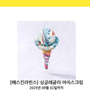 배스킨라빈스 싱글레귤러 아이스크림 1개